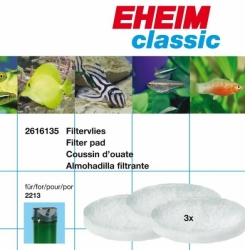 EHEIM Filtrační vata pro filtr Eheim 2217, Bílá 3 ks