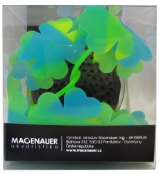 Macenauer akvarijní dekorace Clover-Stripe modrozelený/žlutozelený