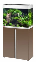 EHEIM Akvárium Proxima 175, lesklá mokka, včetně stolku, 2x24 W T5