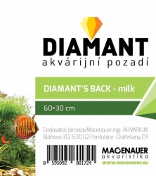 MACENAUER Pozadí pro akvárium DIAMANT - mléčné, 60x30 cm