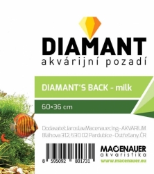 MACENAUER Pozadí pro akvárium DIAMANT - mléčné, 60x36 cm