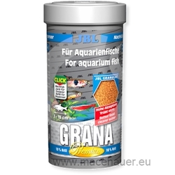 JBL Hlavní prémiové krmivo pro malé akvarijní ryby Grana, 250ml REFILL