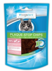 BOGAR bogadent PLAQUE-STOP CHIPS FISH, kočka, 50g