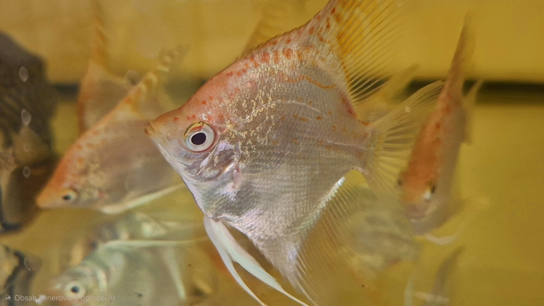 Pterophyllum sp. Essequibo GOLDEN Red Spotted Guyana EU breed NEW M/L 